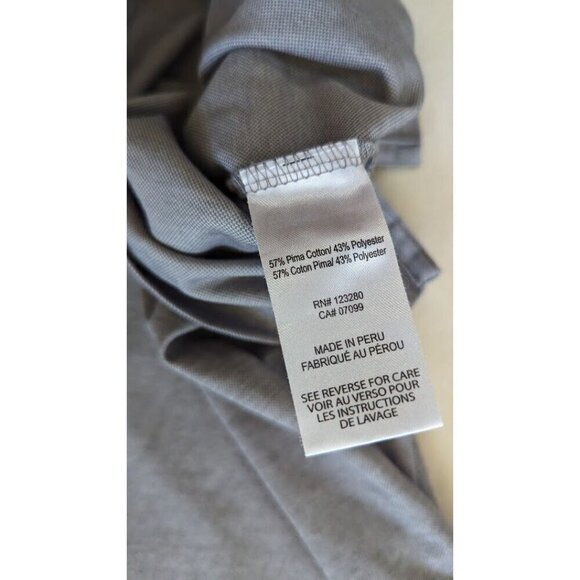 TravisMathew Men's The Rudds 2.0 Polo Shirt White/Gray Medium - Picture 6 of 6